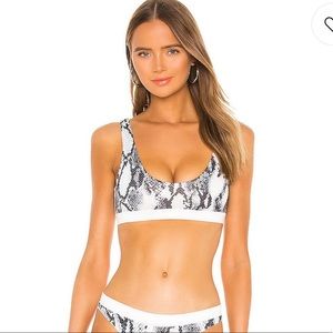 Brently Bikini Top in White Snake
superdown